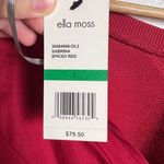 Ella Moss Red Sabrina Crewneck Bow Long Sleeve Sweater Top Size Juniors Large Photo 7