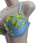Victoria's Secret  Dream Angels Breaker Blue Lemon Embroidery Demi Bra 36D Photo 1