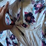 Free People  FP Boho Floral Tunic Blouse Oversized XSmall Photo 3