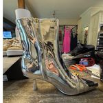 Sam Edelman  Circus NY Women's Sia Ankle Boot Size 7.5 Retro Go-Go Shiny Metallic Photo 1