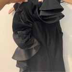 Anthropologie Hutch Black Ruffled Front Mini Dress Cocktail Size XS Photo 4