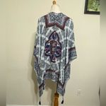 Vince Camuto Ruana Top Tassel Open Front Poncho Wrap Shawl Kimono Cover O/S Photo 7