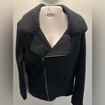 Columbia ladies black Moto Bomber Jacket. Size large Photo 5