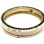 House of Harlow 1960 Bangle with Semi Precious Stone on Gold Tone Photo 1