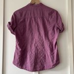 Preswick & Moore  Plum Textured Cotton Button Up Blouse Photo 5