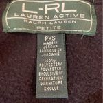 Ralph Lauren Lauren Active Fleece Jacket Black Red Quilted Womens XS Petite Photo 6