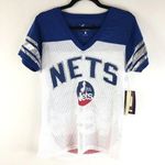 Nba  New Jersey Nets Womens Jersey Top Harwood Classics White Blue M Photo 0
