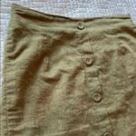 SheIn Olive Button-Front Skirt Size M Photo 1