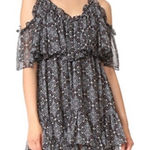 MISA Los Angeles  SUKI SHIFT COLD-SHOULDER FLORAL FLOWY‎ MINI DRESS SIZE MED Photo 0