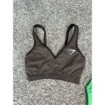 Gymshark  Vital Seamless V Neck Sports Bra Sweat Seamless Bundle Brown/Green S Photo 5