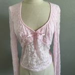 Source Unknown Pink‎ Lace Top Size Large Photo 1