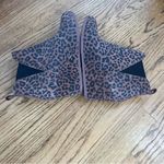 Toms Kelsey Animal Print Brown Wedge Booties Size 10 Photo 6
