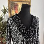 New Directions Women Blouse M Round Neck 3/4 Sleeve Boho Lagenlook Pullover Size M Photo 2