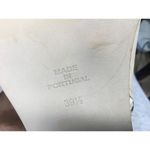 Free People  Sienna Bootie Women's 9.5 White Leather Side Zipper Block Heel Boots Photo 8