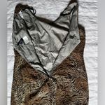 Vintage Tiger Leopard/Cheetah Print Crinkle Midi Dress Mobwife Maximalist Photo 2