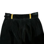 Christian Llinares Black Velour Pants with Gold Accents EU Size 38 Photo 3