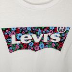 Levi's Levi’s floral batwing logo white t-shirt size L Photo 2