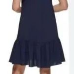 DKNY  Elegant Navy Blue Dress Photo 1