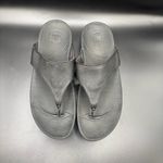 FitFlop  Womens Lulu Toe Post Strap Leather Sandals‎ Flip Flop Black Size 10 Photo 2