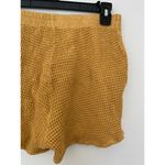 Donni Waffle Knit Shorts $114 GUC Lounge Comfort Mini Mustard Honey Yellow Small Photo 10