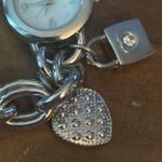 Style & Co silver tone charm bracelet watch Photo 8