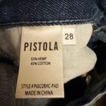 Pistola  28/6 High Rise Cassie Distressed Raw Edge Hem Hemp Cotton Blend Jeans Photo 13