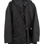 Hunter Lightweight Hooded Rain Jacket Womens Large Black Zip Waterproof Coat Photo 0