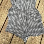 H&M  Divided Black & White Print Shorty Romper Adjustable Spaghetti Straps Size 6 Photo 2