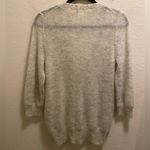 J.Crew Grey Grandpa Style Mohair Wool Nylon Blend V-Neck Cardigan Size M Photo 5
