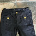Robin’s Jean Black Gold Button Front Pocket Skinny Jeans Size 25 Photo 2