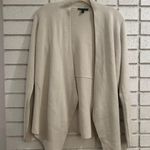 Eileen Fisher Bone Silk/Cotton Angled Shaped Front Cardigan size extra small Photo 6