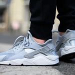 Nike women’s Air Huarache Run Ultra Wolf Running Shoe size 6.5 sneakers grey gym Photo 0