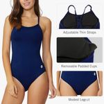 Baleaf Women's Athletic Training Adjustable Strap One Piece Swimsuit Photo 3