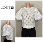 joe's jeans New. Joe’s puff sleeve eyelet top. XS. Retails $228 Photo 12