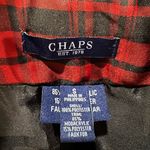 CHAPS  Red Plaid Puffer Vest Faux Fur Collar Winter Holiday Size Sm Photo 5