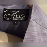 Alex Evenings NWT Lavender Satin Sheath Mini Dress Photo 5
