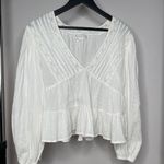 Love Riche  Women’s Long Sleeve Babydoll Blouse Size Medium Photo 0