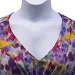Daisy Fuentes Twisted Blouse Purple Medium Photo 2
