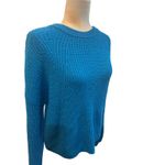 BP Blue Knit Sweater Ribbed Crew Neck Long Sleeve Cozy Casual Pullover Photo 1