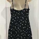 PacSun  Floral Mini Dress Medium Black Summer Babydoll Sundress Cottagecore New Photo 2