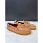 Minnetonka Women's Leather Tan Moccasins / Shoes flannel insole Size 9 SKU 5480 Photo 2