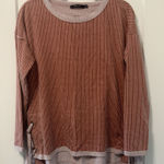 Doe & Rae Doe And‎ Rae Light Brown top Oversized Small Side Ties Photo 0