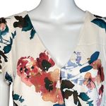 A New Day  Shirt Womens Small White Multicolor Floral Career Casual‎ Versatle Photo 4