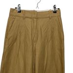 Wilfred Aritzia  Carrot Pants Women’s Size 2 Tan Tencel Linen High Rise Photo 2