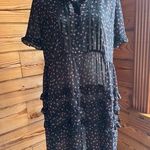 Topshop  tiered floral ruffle boxy dress size 4 Photo 0