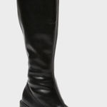 Target NEW  Chunky Black Faux Leather Wide Calf Platform Knee High Boots US 11 Photo 0