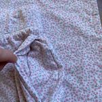 LL Bean Organic Cotton Modal Blend Men’s Style Pajamas Pink Flowers White Size XS Photo 11