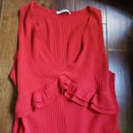 ZARA trafaluc red jumpsuit size small women's. Perfect for upcoming hol… Photo 0