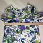 Westbound Floral Tee Large Multicolor V-Neck Soft Stretch Comfy Watercolor Artsy Photo 7