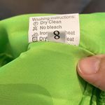 Women’s Lime Green Short Chiffon Prom Party Homecoming Dress Size 8 NWT Green Photo 6